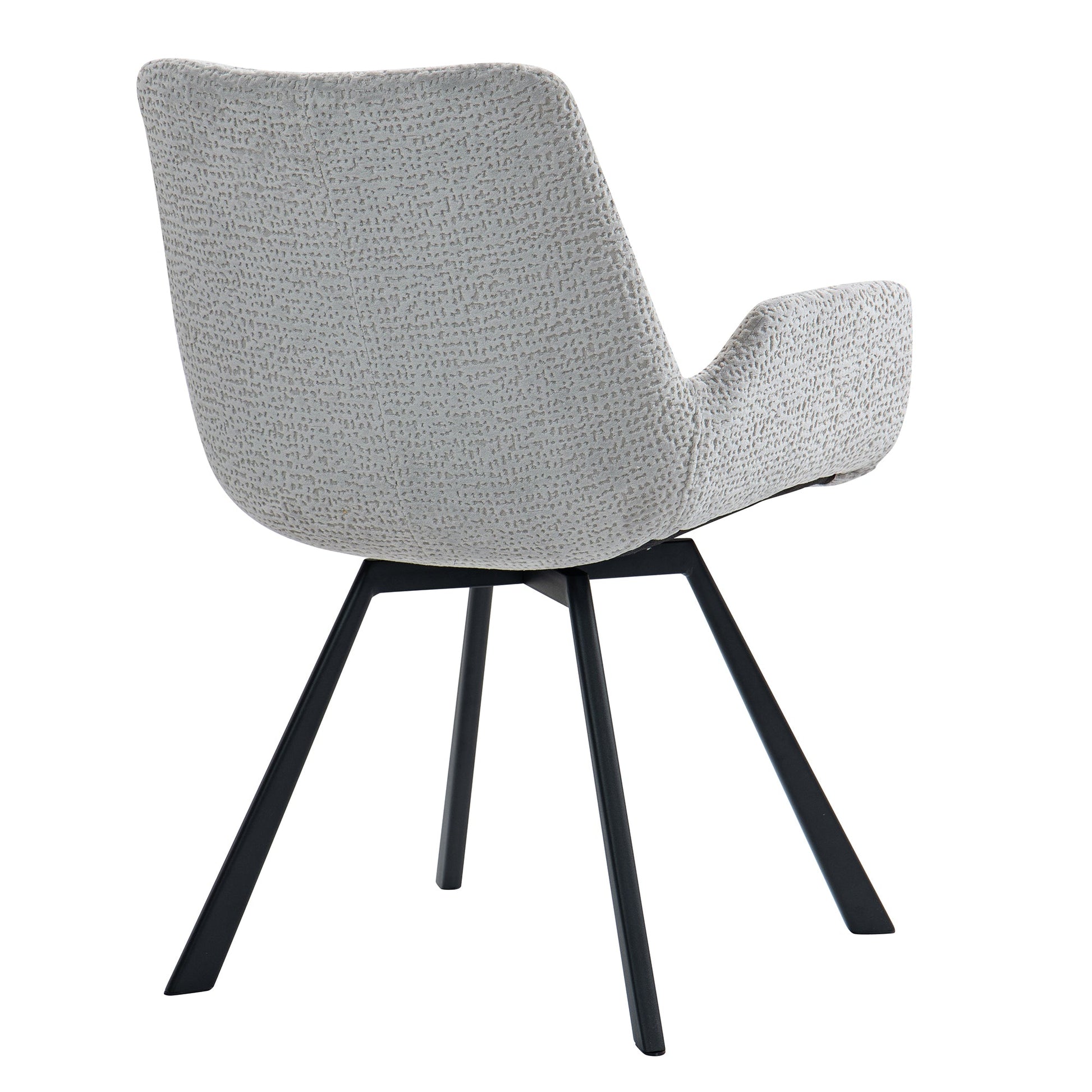 Swivel Dining Chairs | Set of 2 | Signy Grey Velvet - Your Bar Stools Canada