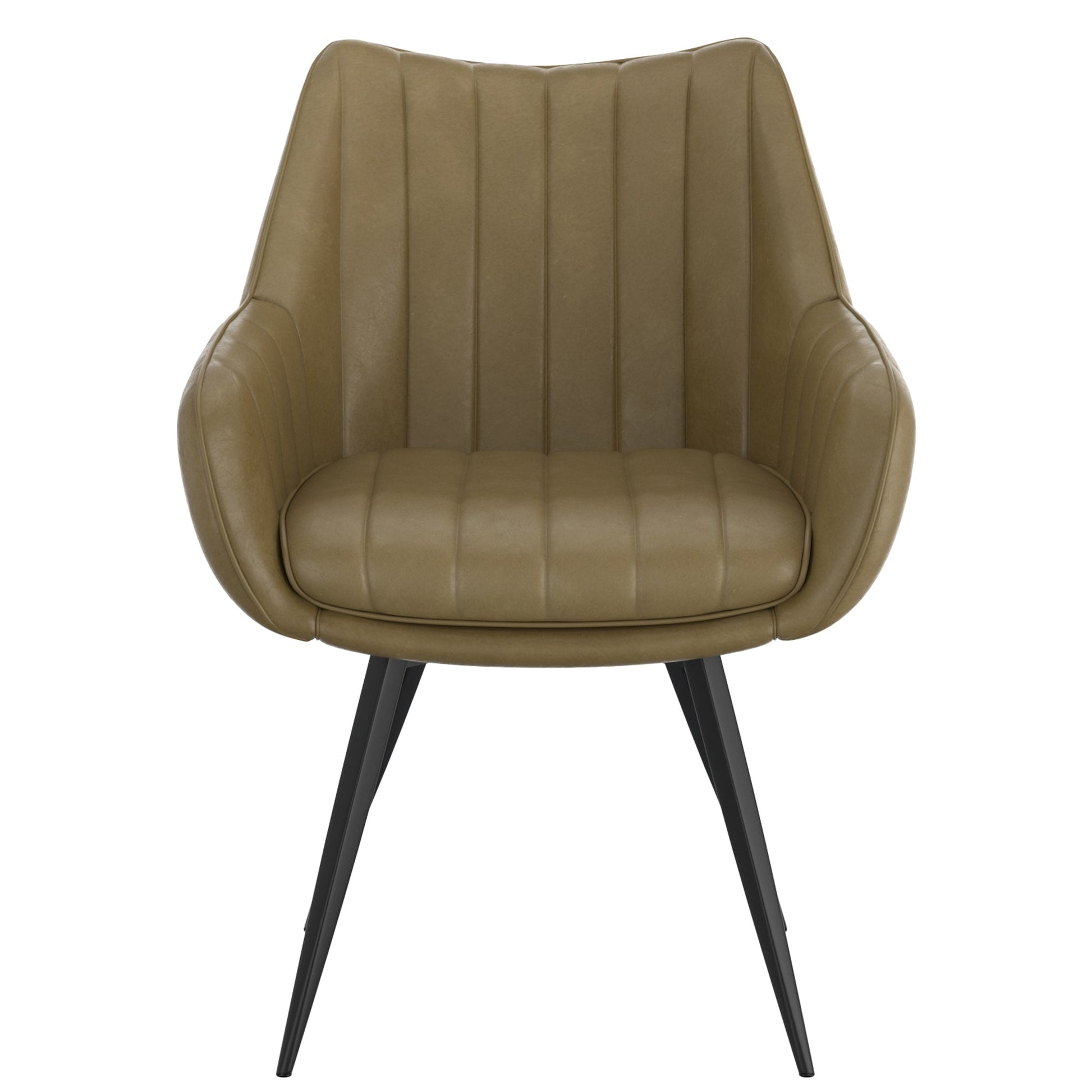 Swivel Dining Chairs | Set of 2 | Talon Green Leather - Your Bar Stools Canada