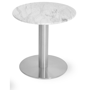 Tango Round Marble End Table - Your Bar Stools Canada