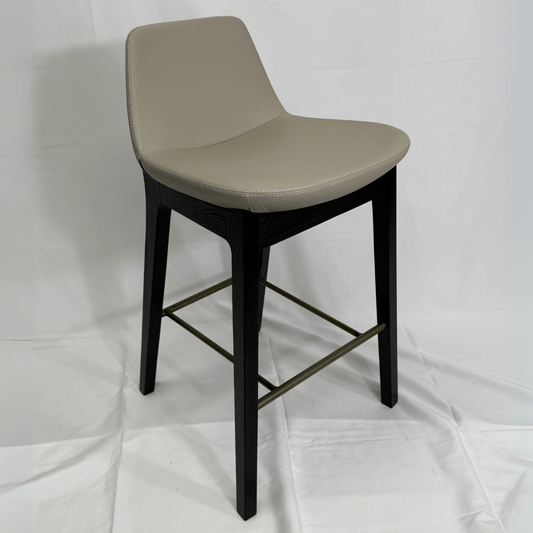 Pera HB Cream and Black Bar Stools