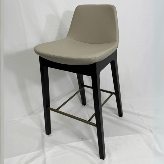 Pera HB Cream and Black Bar Stools