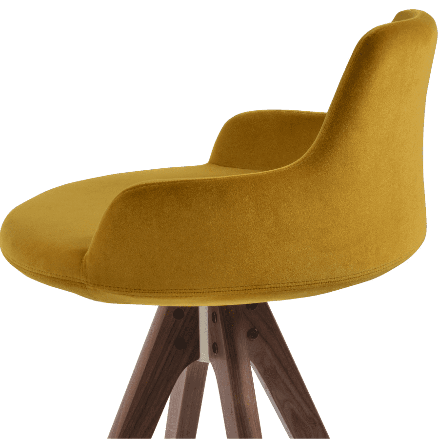 Velvet Bar Stools Dervish Pyramid Swivel - Your Bar Stools Canada