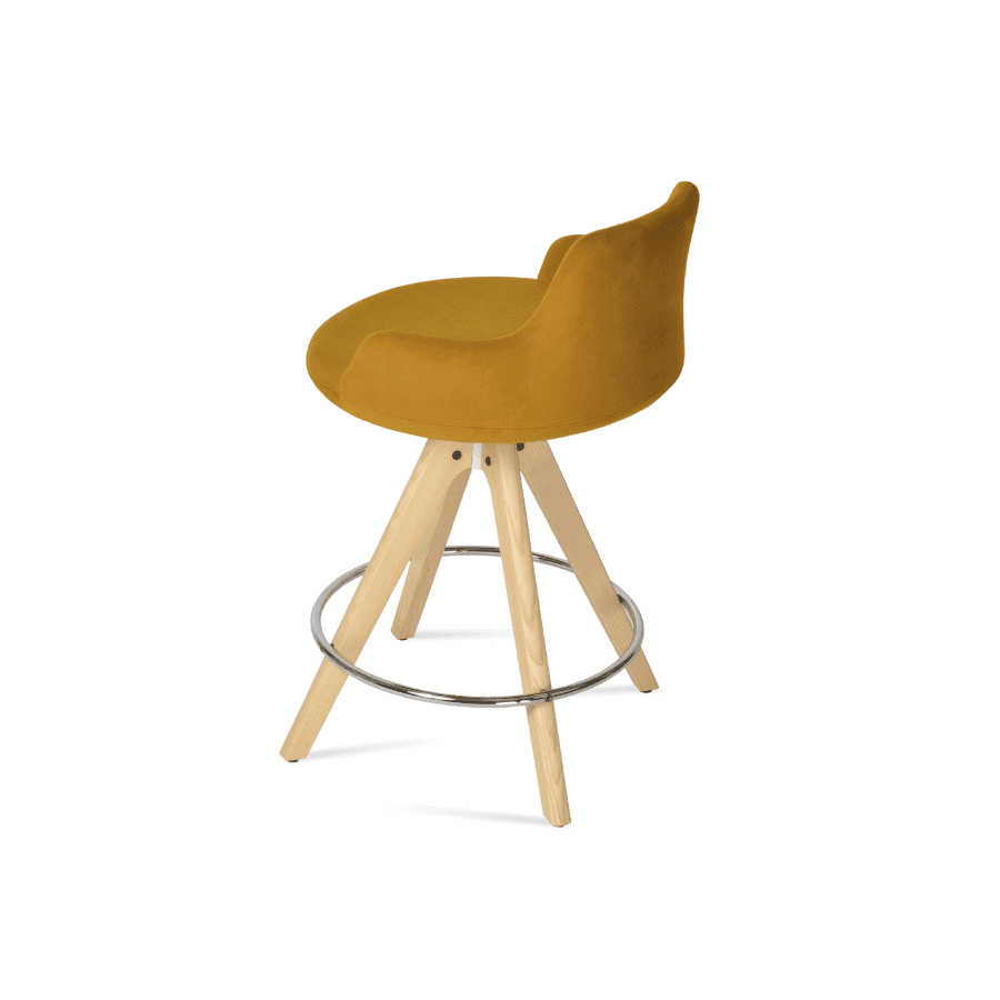 Velvet Bar Stools Dervish Pyramid Swivel - Your Bar Stools Canada
