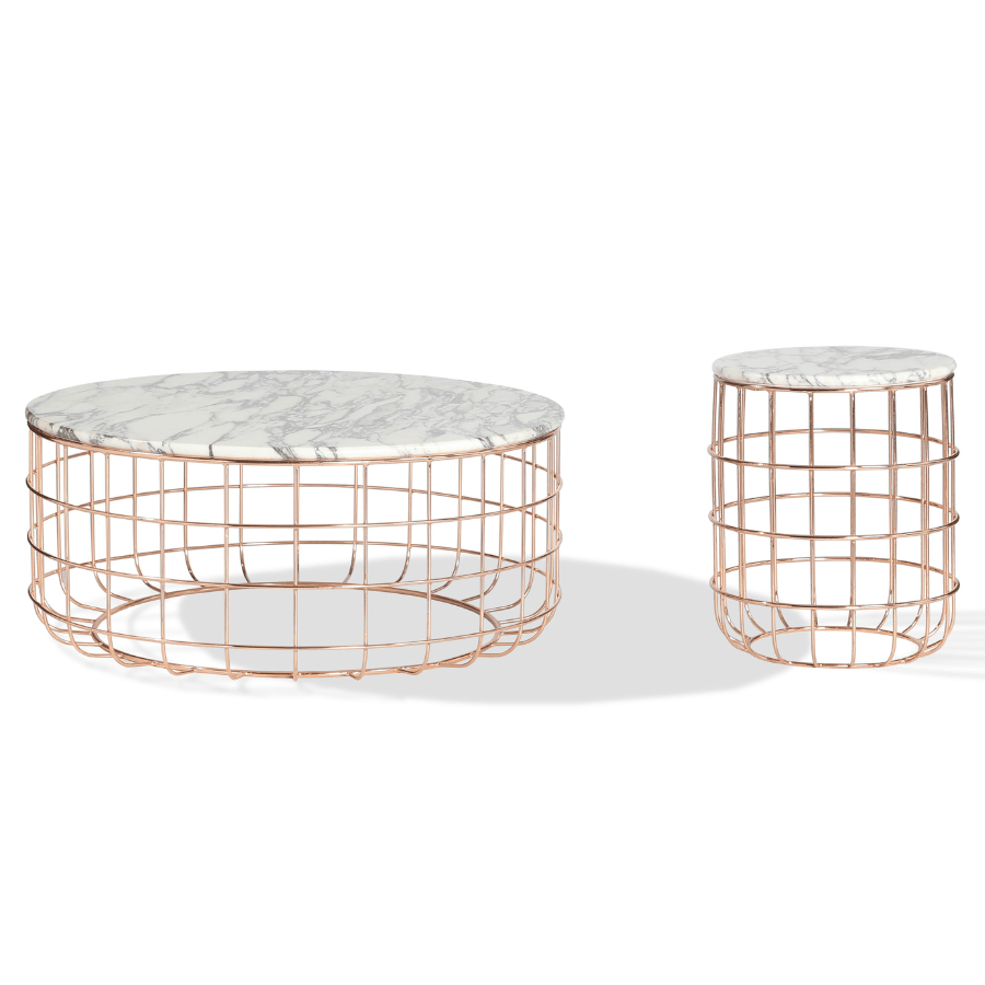 Violetta Round Marble Coffee Table - Your Bar Stools Canada