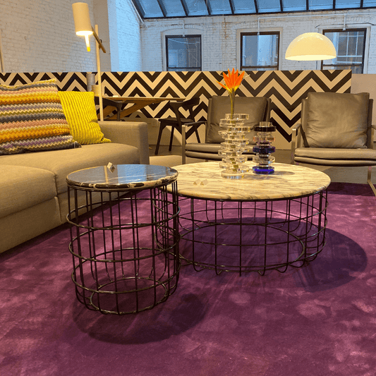 Violetta Round Marble Coffee Table - Your Bar Stools Canada