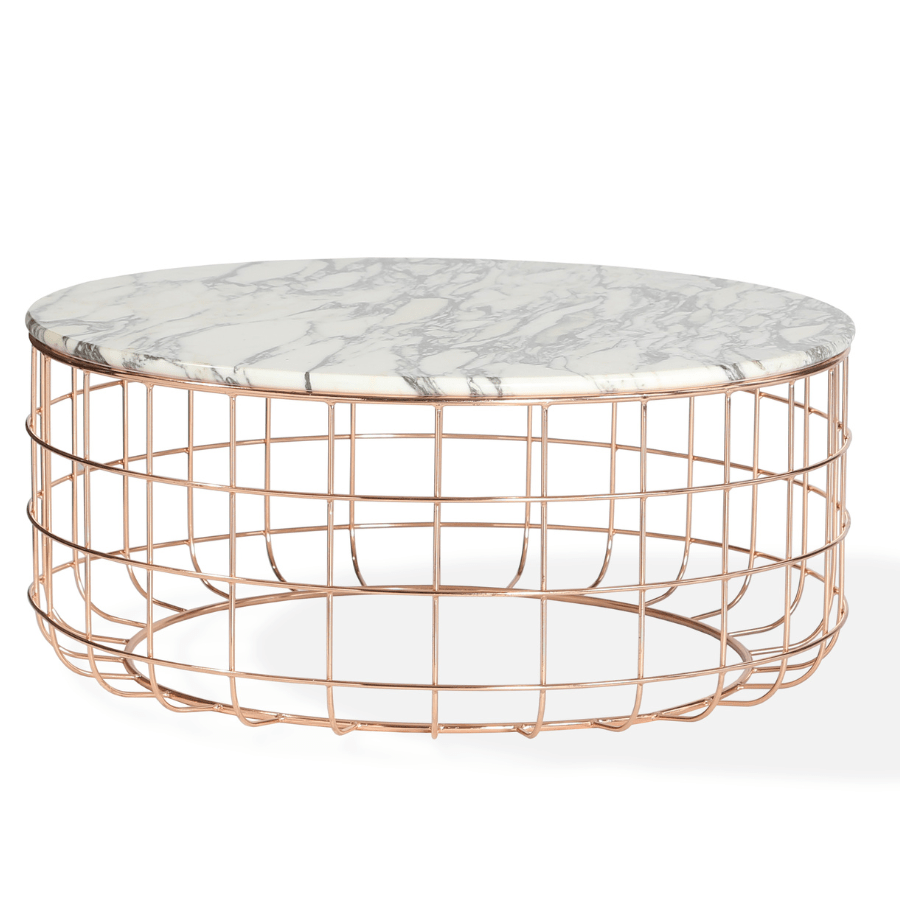 Violetta Round Marble Coffee Table - Your Bar Stools Canada