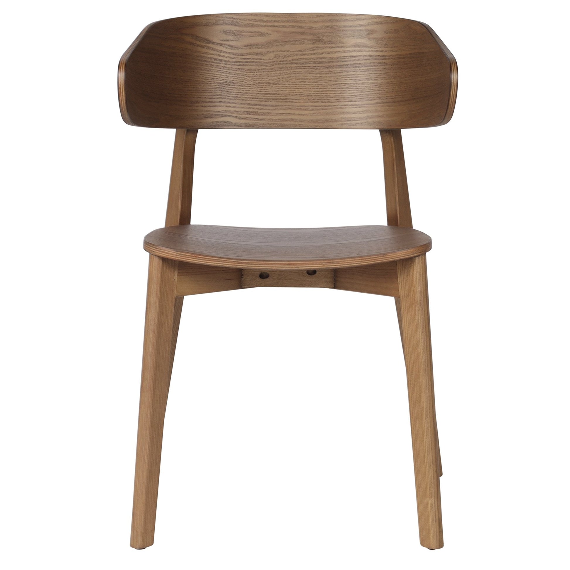 Walnut Dining Chairs Set of 2 | Khari Mid - Century Wood Chairs - Your Bar Stools Canada