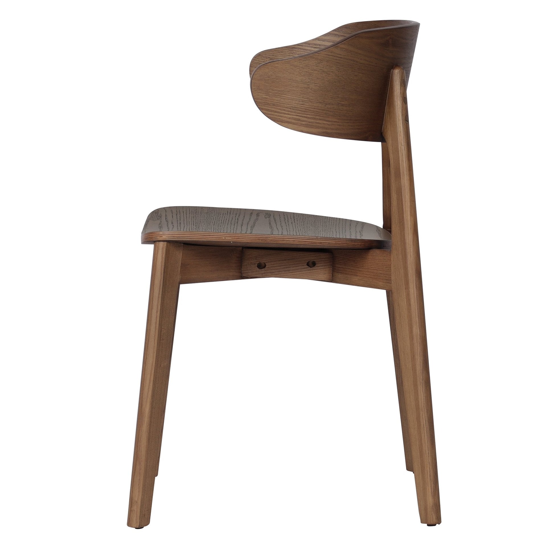 Walnut Dining Chairs Set of 2 | Khari Mid - Century Wood Chairs - Your Bar Stools Canada