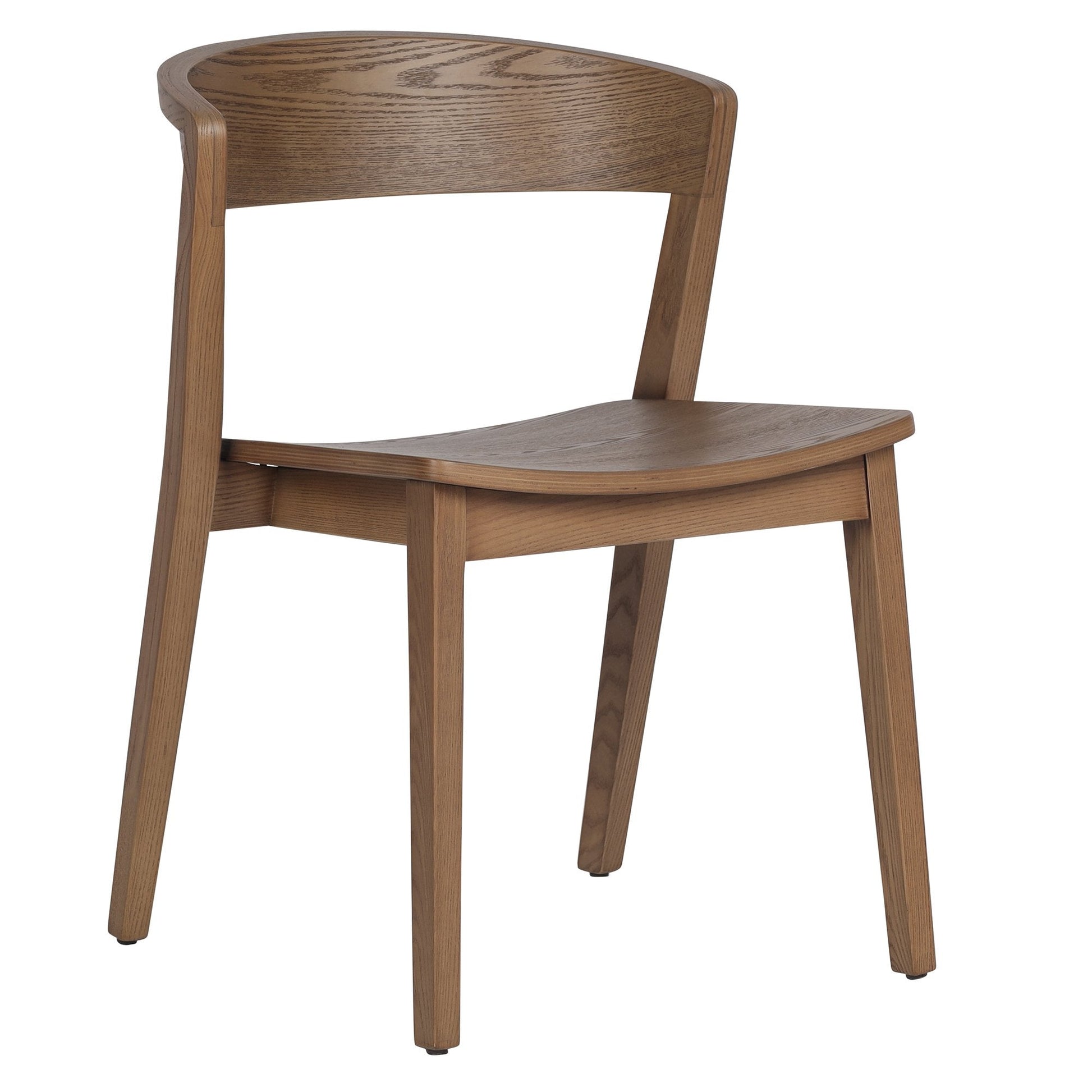 Walnut Dining Chairs Set of 2 | Nicco Mid - Century Wood Chairs - Your Bar Stools Canada