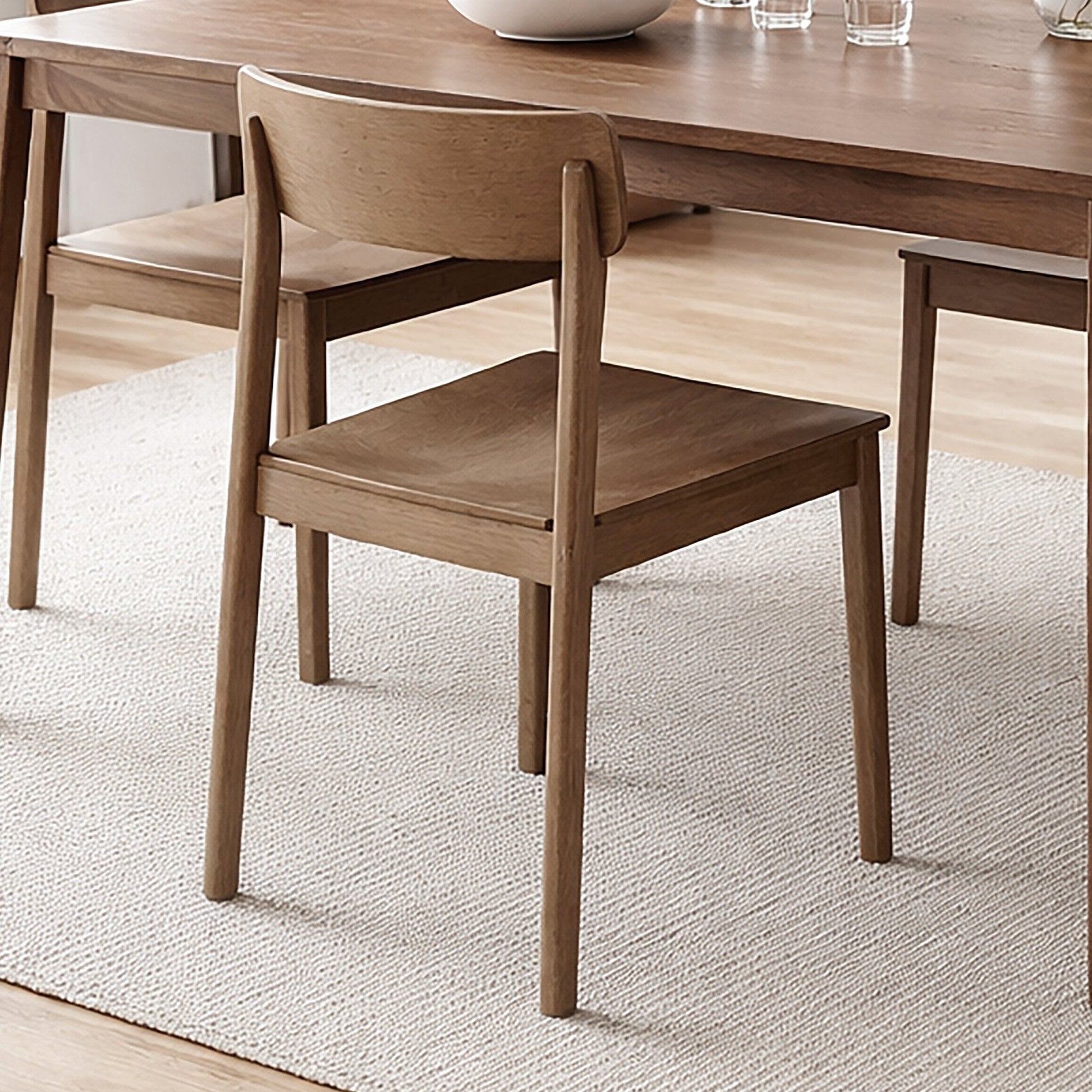 Walnut Dining Chairs Set of 4 – Felix Mid - Century Wood Chairs - Your Bar Stools Canada