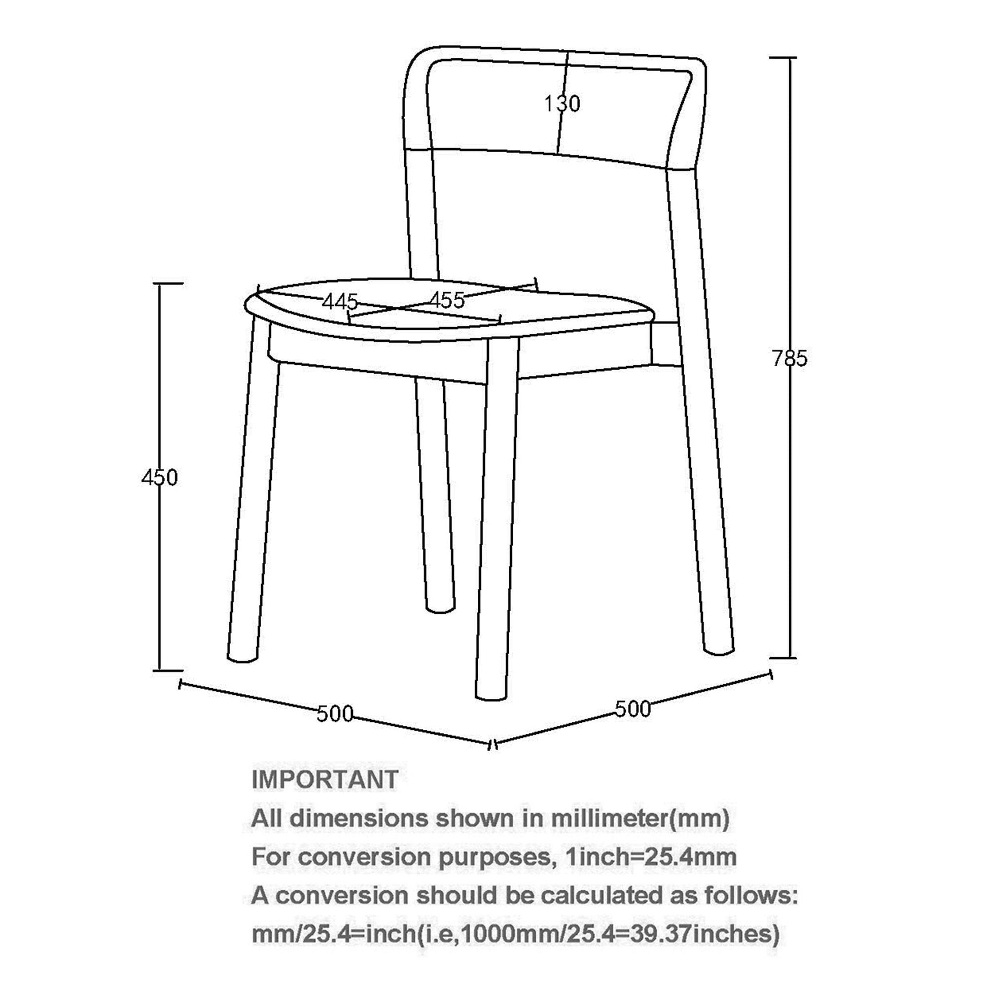 Walnut Dining Chairs Set of 4 – Jonas Mid - Century Wood Dining Chairs - Your Bar Stools Canada
