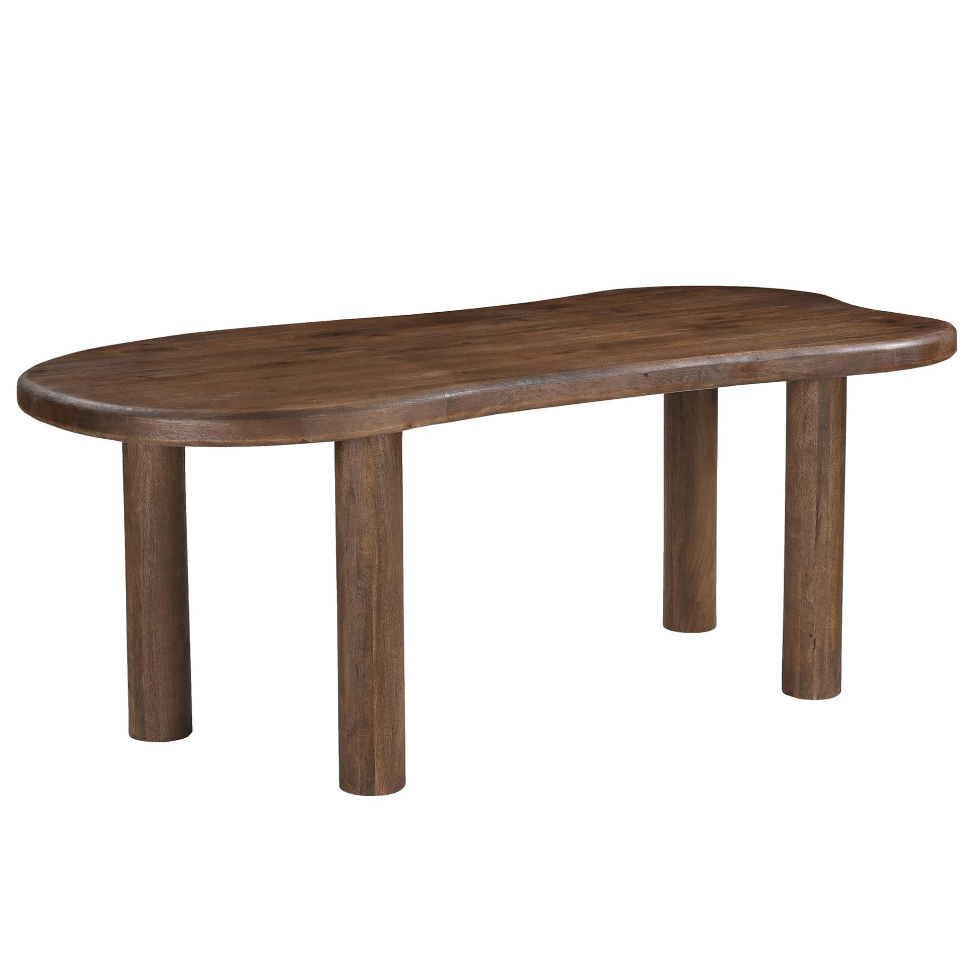 Walnut Organic Dining Table 78 Inch – Zaloa Modern Wood Table - Your Bar Stools Canada