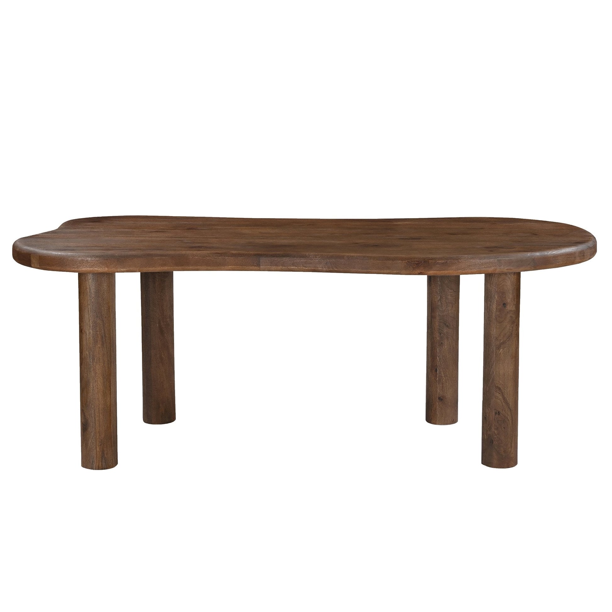 Walnut Organic Dining Table 78 Inch – Zaloa Modern Wood Table - Your Bar Stools Canada