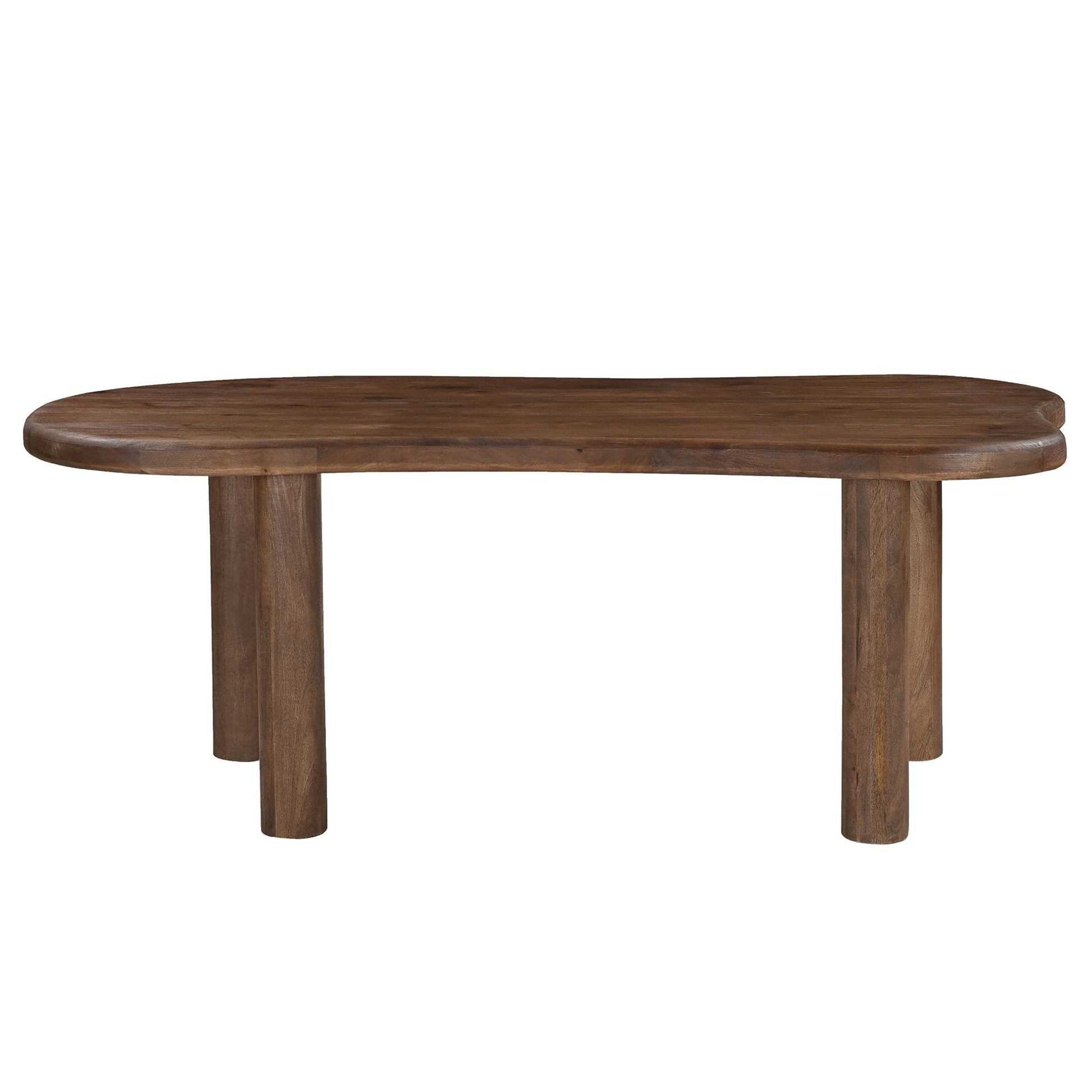 Walnut Organic Dining Table 78 Inch – Zaloa Modern Wood Table - Your Bar Stools Canada