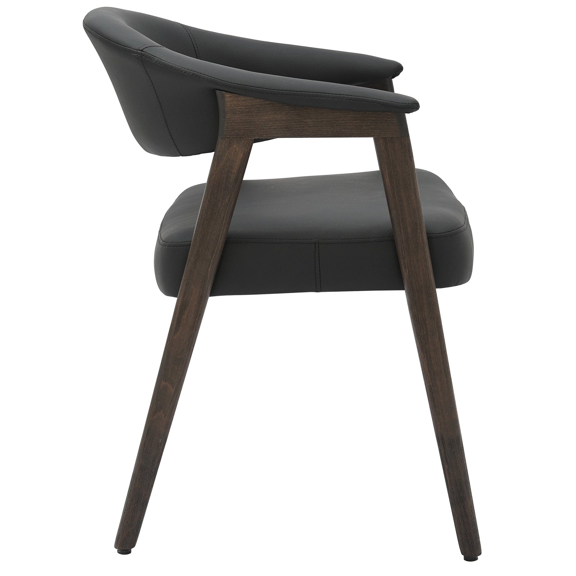 Walnut Rectangle Dining Table Set for 6 | Advik with 6 Armchairs - Your Bar Stools Canada