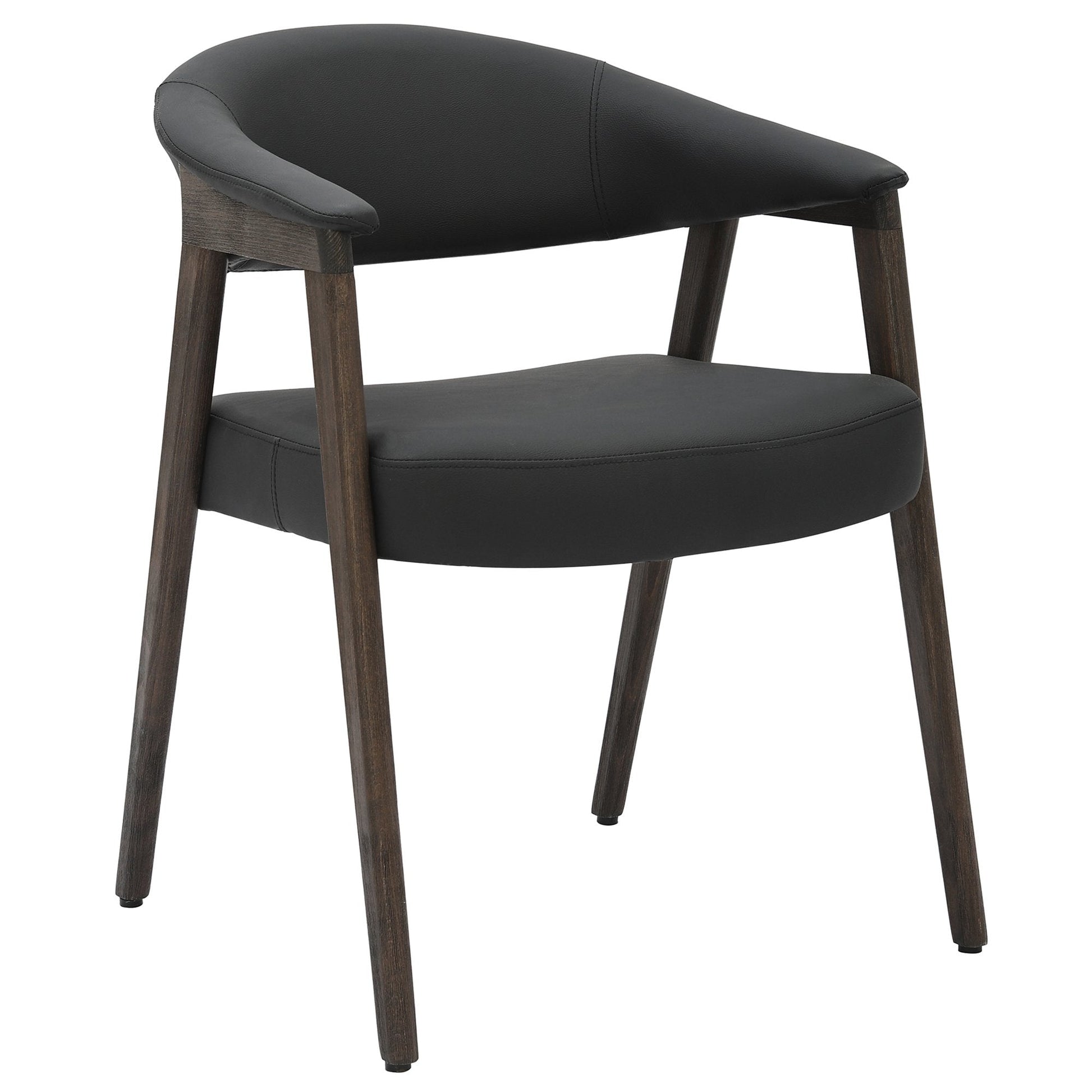 Walnut Rectangle Dining Table Set for 6 | Advik with 6 Armchairs - Your Bar Stools Canada