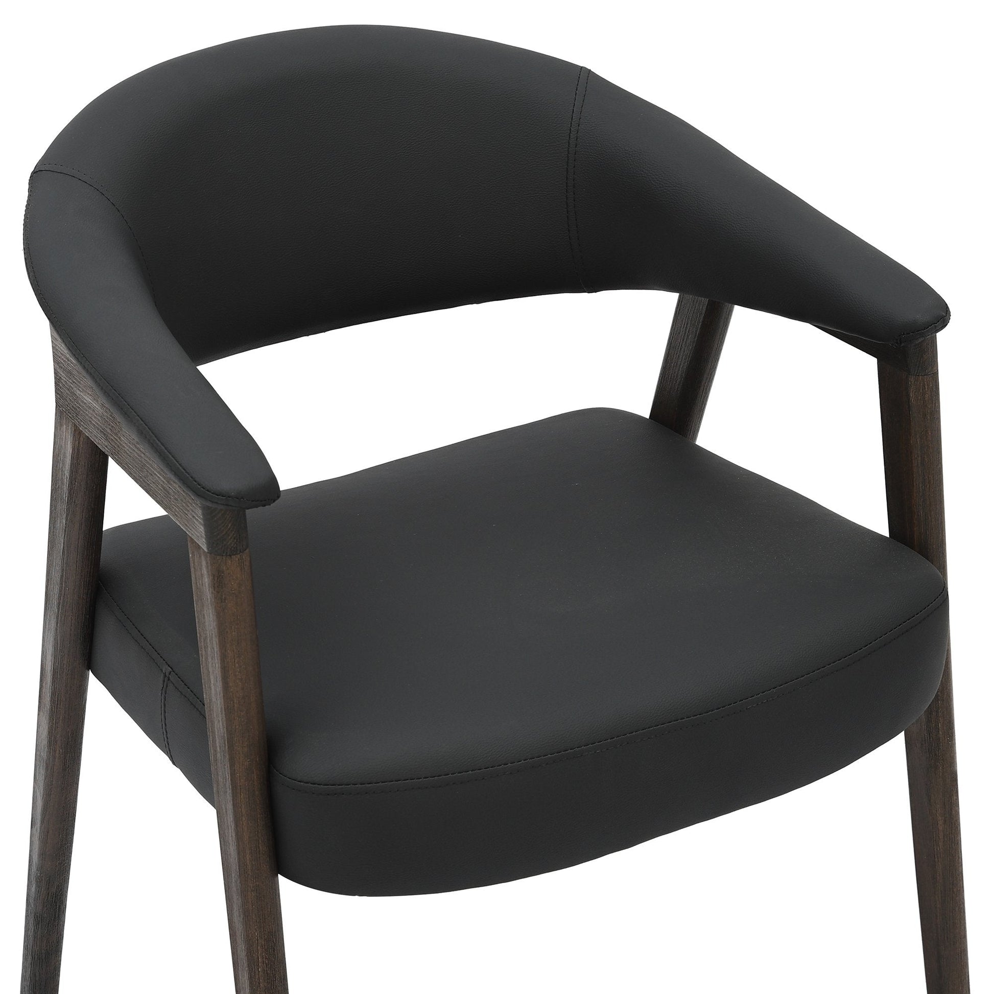 Walnut Rectangle Dining Table Set for 6 | Advik with 6 Armchairs - Your Bar Stools Canada