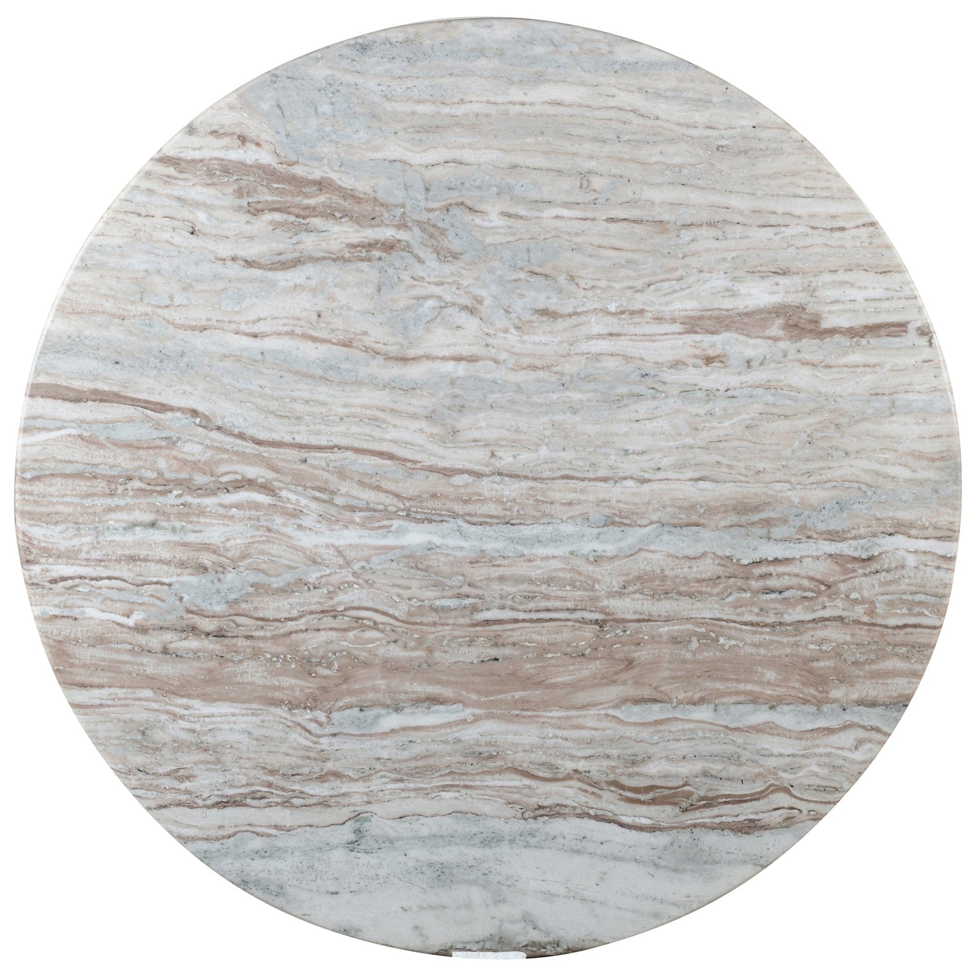 Walnut Round Dining Table 50 Inch | Martina Marble Top Pedestal Table - Your Bar Stools Canada