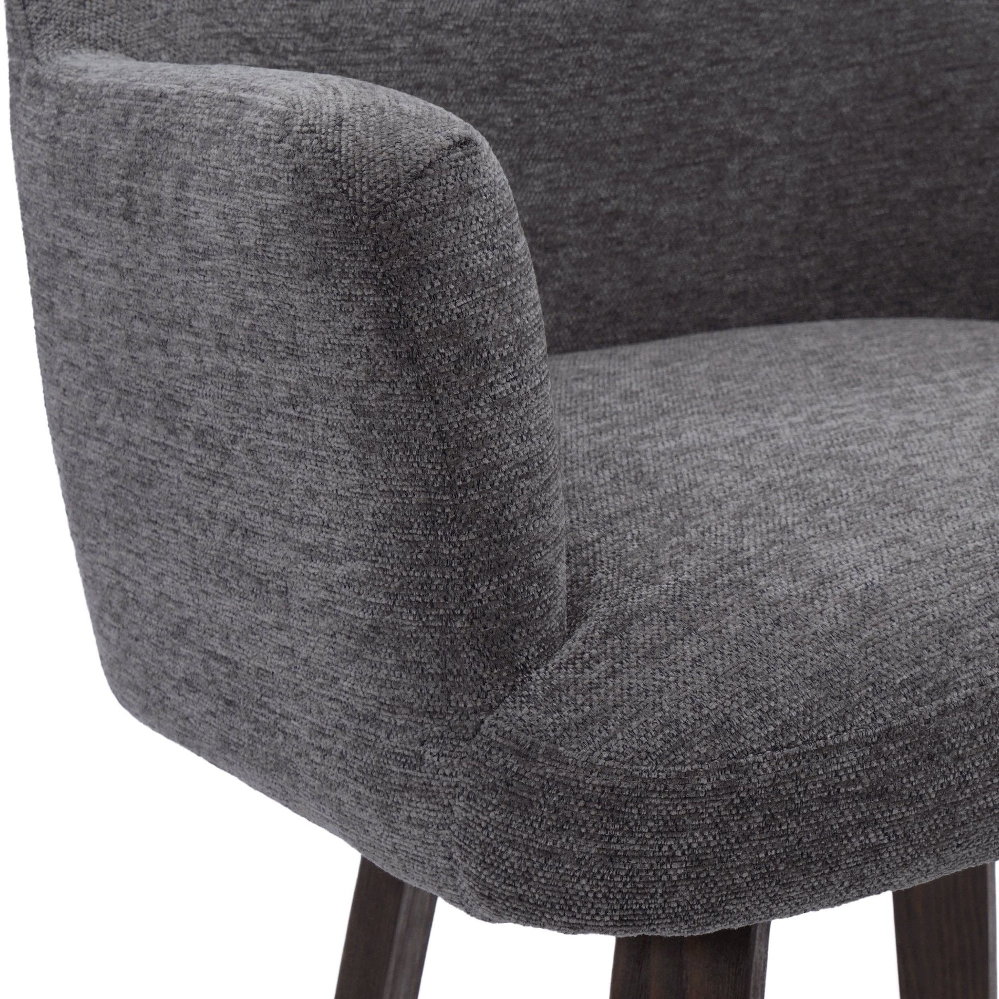Warm Charcoal Upholstery Swivel Counter Stool Torra | Set of 2 - Your Bar Stools Canada