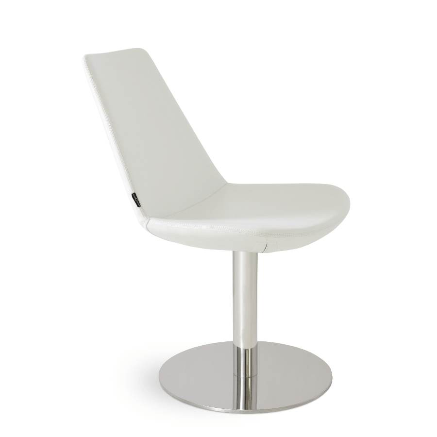 White Swivel Chair | Eiffel Stick - Your Bar Stools Canada