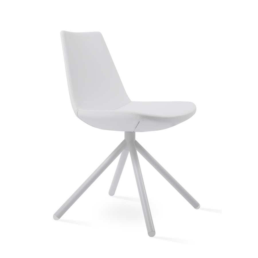 White Swivel Chair | Eiffel Stick - Your Bar Stools Canada