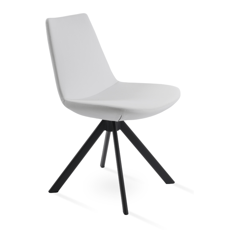 White Swivel Chair | Eiffel Sword - Your Bar Stools Canada