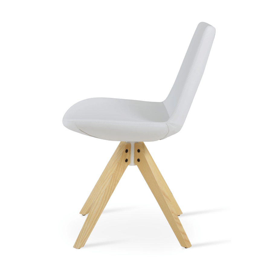 White Swivel Chair | Eiffel Sword - Your Bar Stools Canada