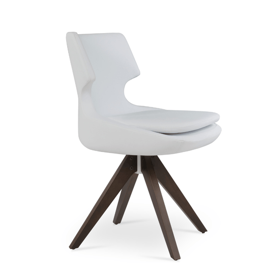 White Swivel Chair | Patara Pyramid - Your Bar Stools Canada