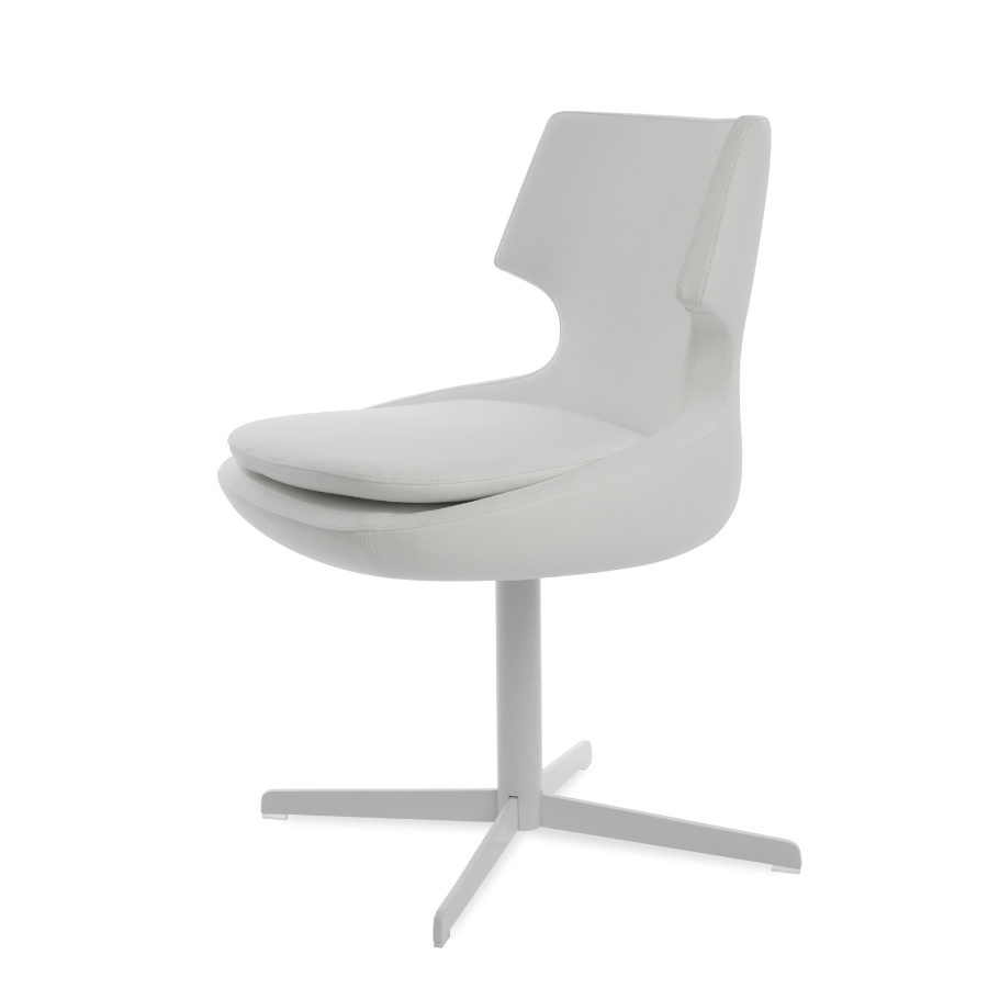 White Swivel Chair | Patara Stick - Your Bar Stools Canada