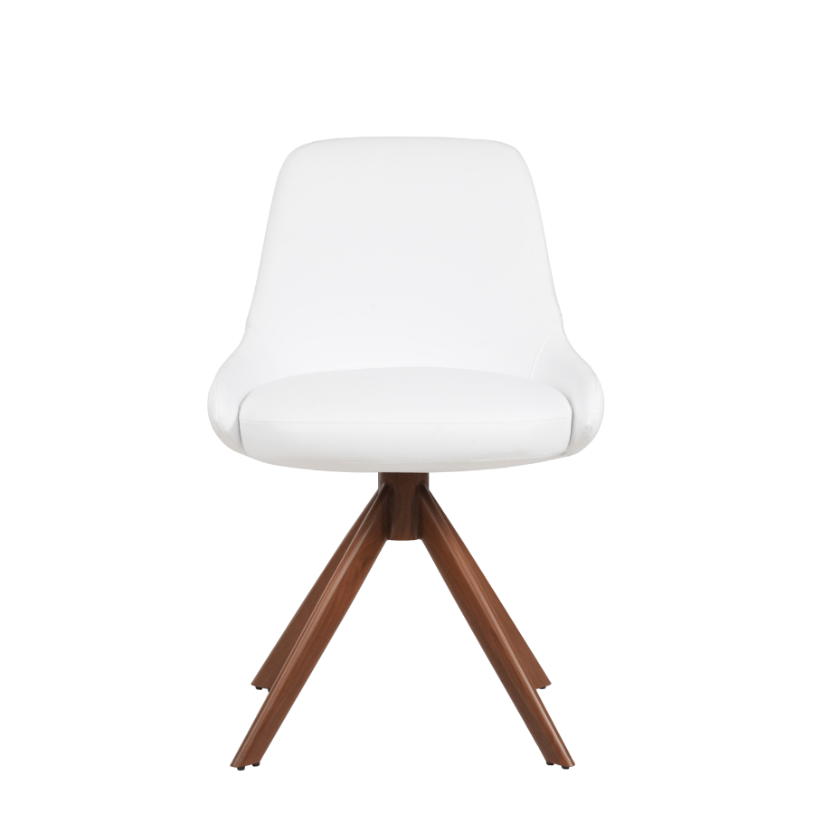 White Swivel Dining Chair | Gazel Pyramid - Your Bar Stools Canada