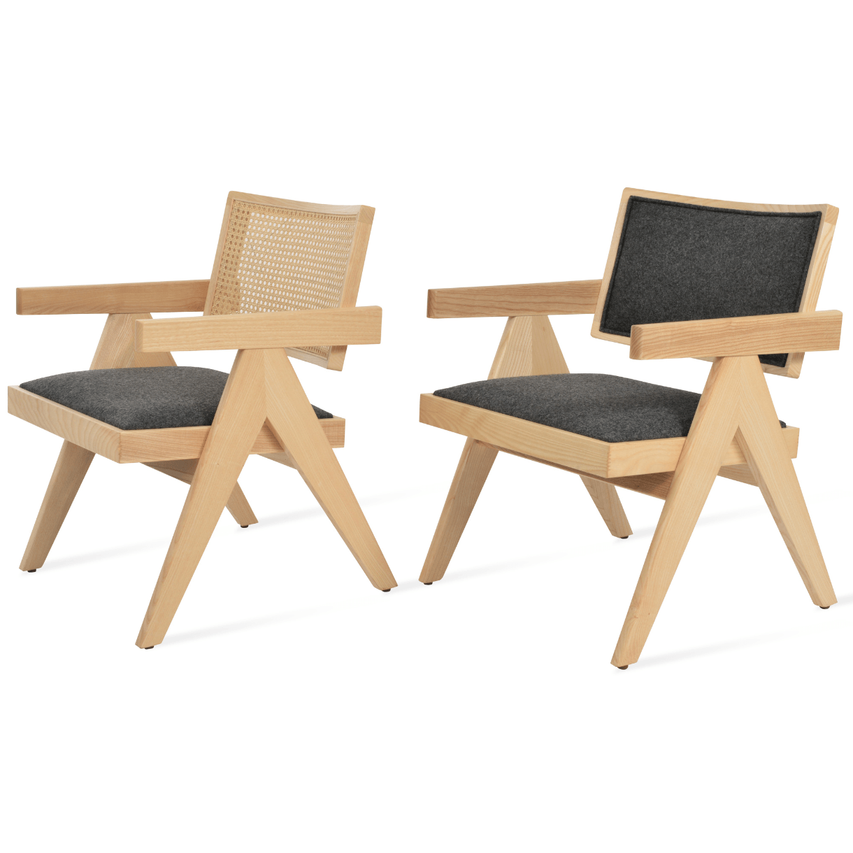 Cane Chairs Pierre J Natural Rattan Lounge Chairs - Your Bar Stools Canada