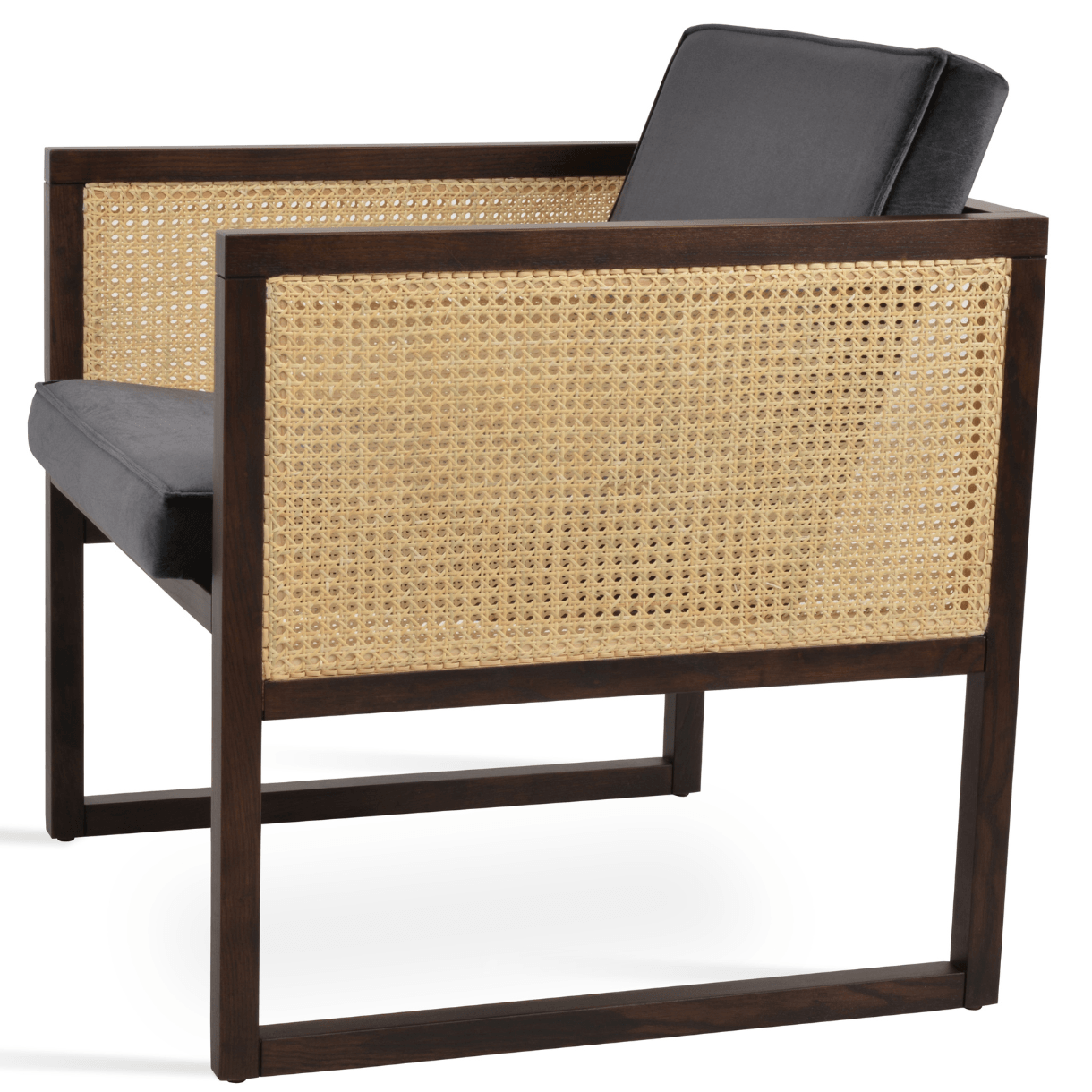 Velvet Accent Chair Cube Wicker Armchair - Your Bar Stools Canada