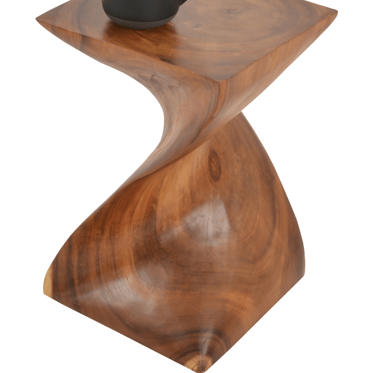 Patio Side Table Twist Teak Side Tables - Your Bar Stools Canada