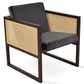 Velvet Accent Chair Cube Wicker Armchair - Your Bar Stools Canada