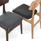 Black Leather and Wood Chairs Bacco - Your Bar Stools Canada