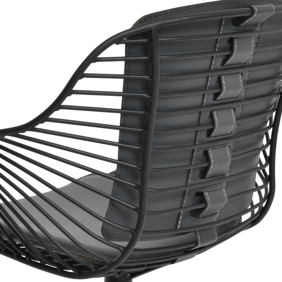 Black Metal Chair Zebra - Your Bar Stools Canada
