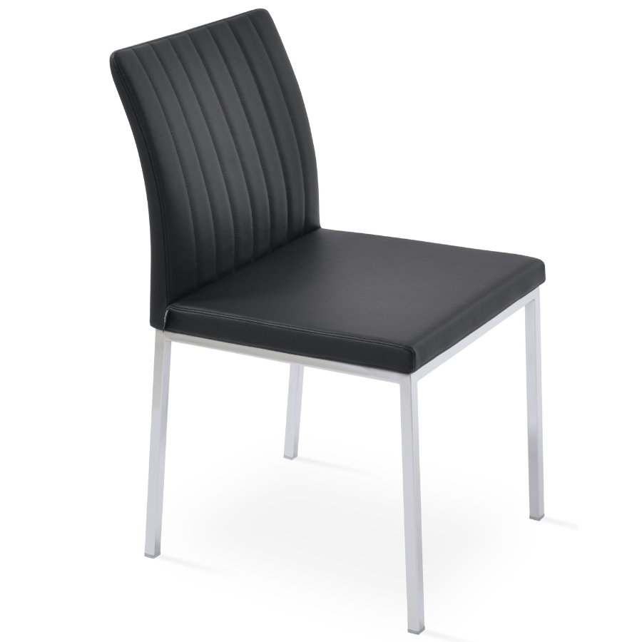 Black Metal Dining Chairs Zeyno - Your Bar Stools Canada