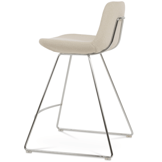 Boucle Bar Stools Pera Wire Cream - Your Bar Stools Canada