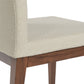 Cream Boucle Dining Chairs Aria Wood - Your Bar Stools Canada