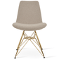 Cream Chair with Gold Legs Eiffel - Your Bar Stools Canada