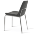 Grey Chair with Chrome Legs Eiffel - Your Bar Stools Canada