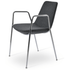 Grey Dining Chairs with Chrome Legs Eiffel - Your Bar Stools Canada