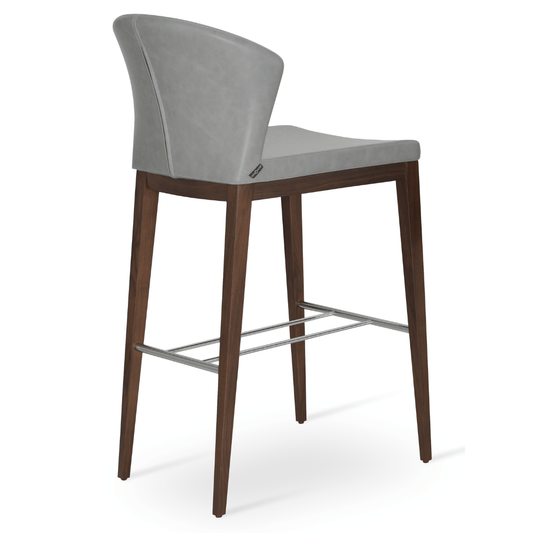 Grey Low Back Bar Chairs Capri - Your Bar Stools Canada