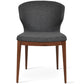 sohoConcept Kitchen & Dining Room Chairs Amed Wood PLUS Chairs | Wool Upholstered Wooden Dining Chairs