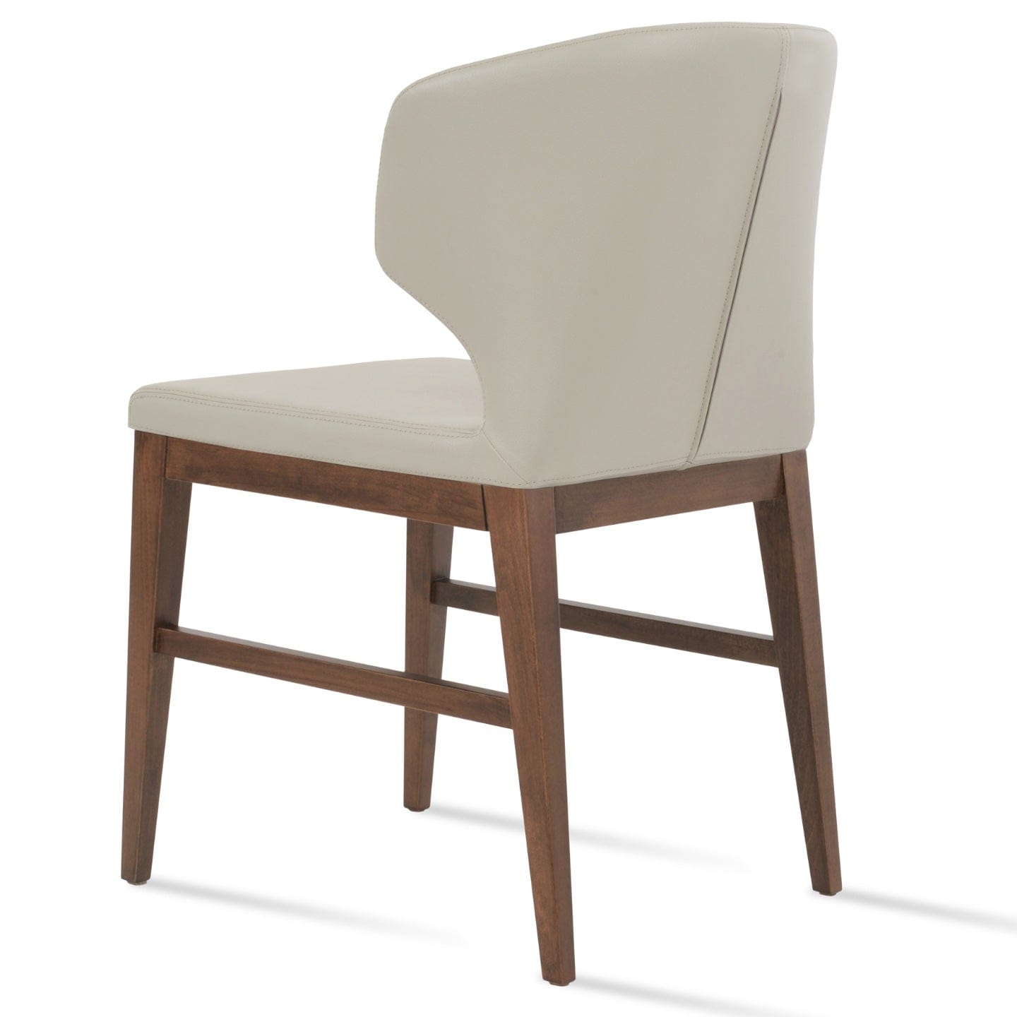 sohoConcept Kitchen & Dining Room Chairs Amed Stretcher Wood Chairs | Leather Wooden Commercial Dining Chairs