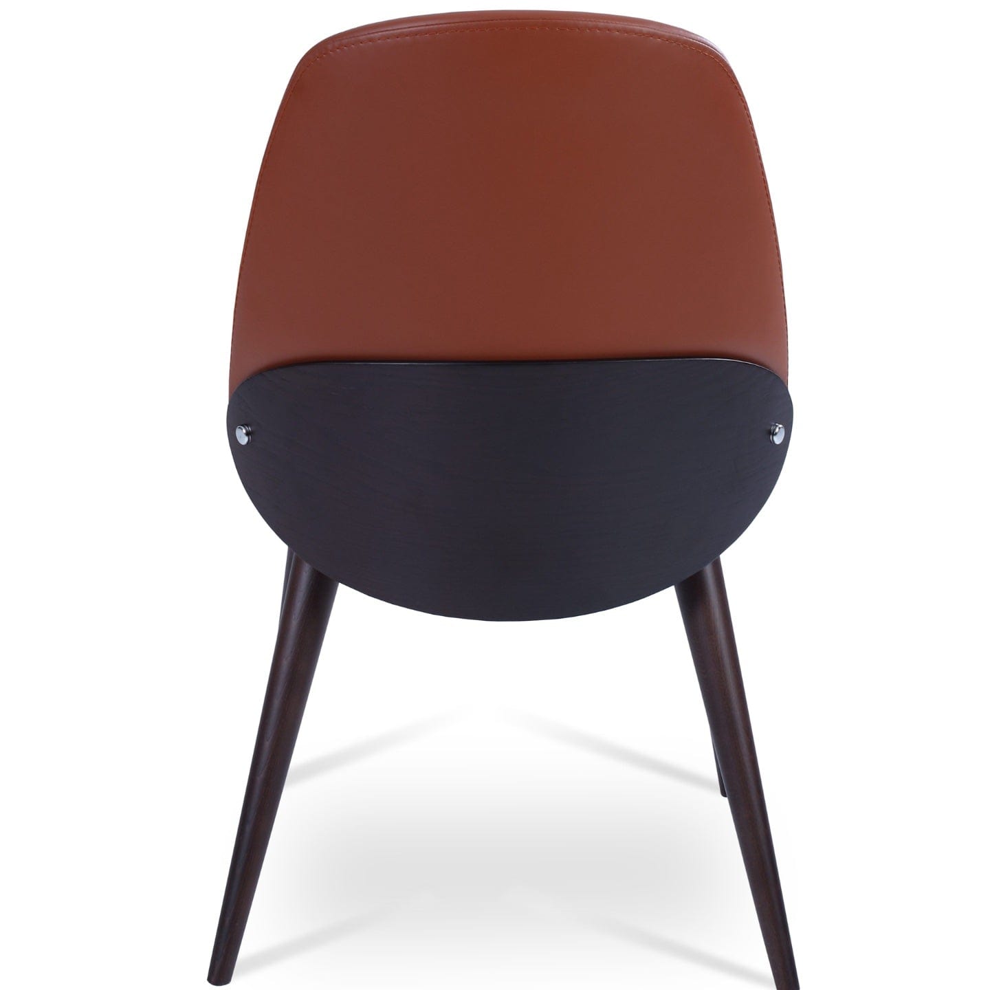 sohoConcept Kitchen & Dining Room Chairs Aston Wood Dining Chair | Brown Leather Upholstered Chair