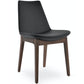 Soho Concept eiffel-wood-wood-base-faux-leather-seat-dining-chair-in-black