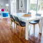 Soho Concept eiffel-wood-wood-base-faux-cuir-siège-chaise-de-salle-à-manger-en-blanc