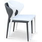 sohoConcept Kitchen & Dining Room Chairs Prada Stackable Restaurant Chairs | Black Leather Metal Dining Chairs