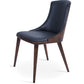 sohoConcept Kitchen & Dining Room Chairs RomanoW Wood Dining Chair | Black Leather Parsons Chair